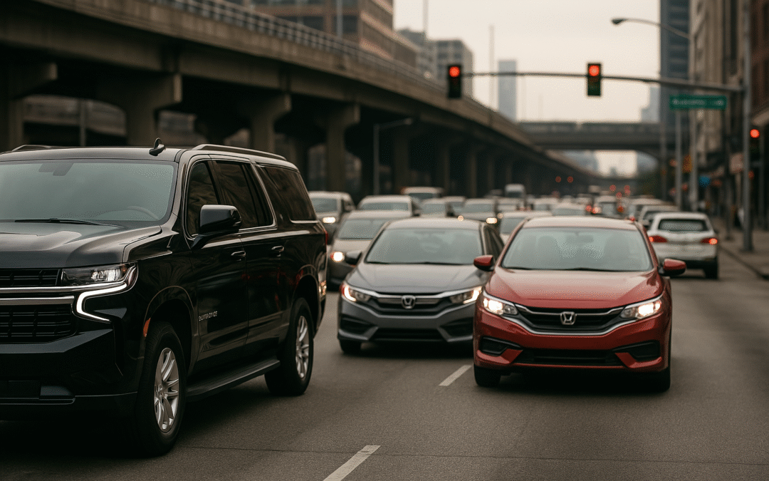 Just Another Car on the Road: Jockeying for Position.