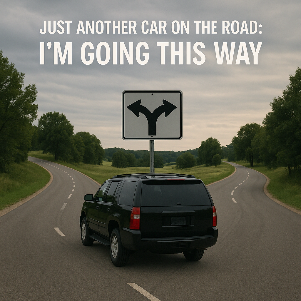 Just Another Car on the Road: I’m Going This Way.